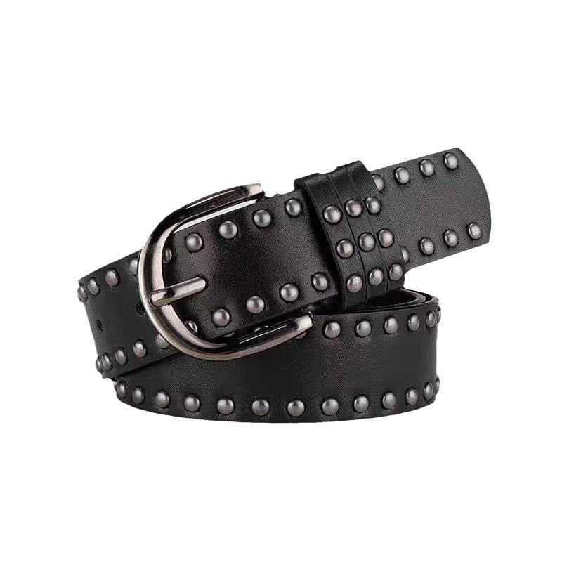 Y2k Punk-style Pin-buckle Studded Belt