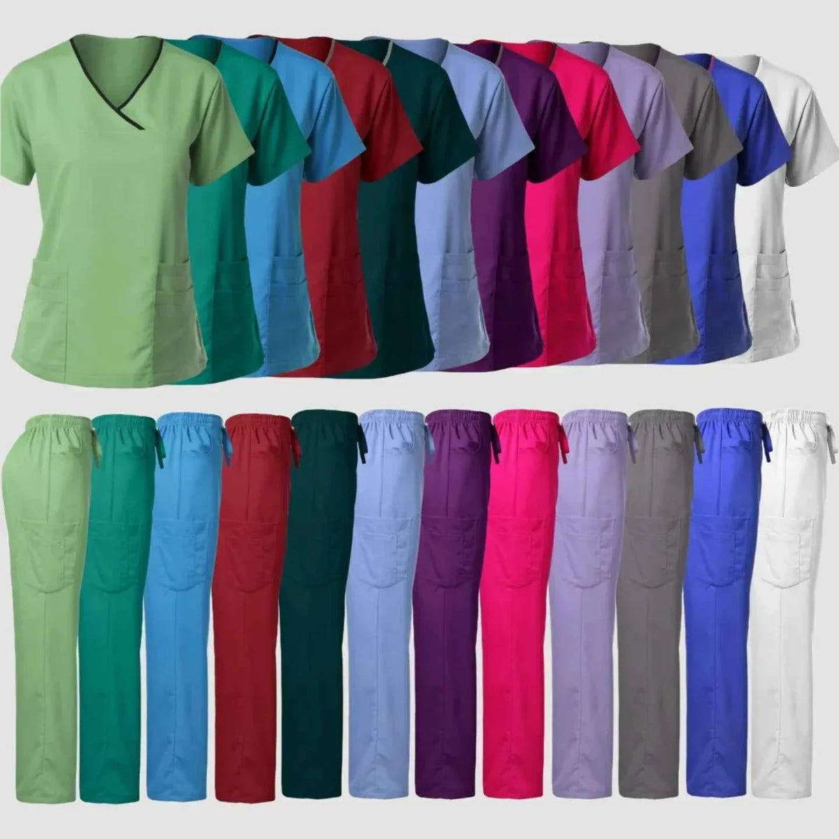 y2k Women's Medical Scrub Uniform Set