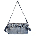 Y2K denim shoulder purse